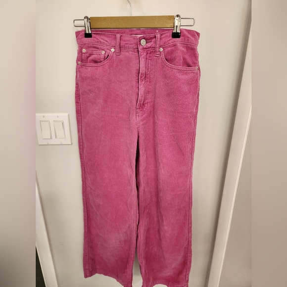 BDG wide and high pink courdory pants - Picture 1 of 4